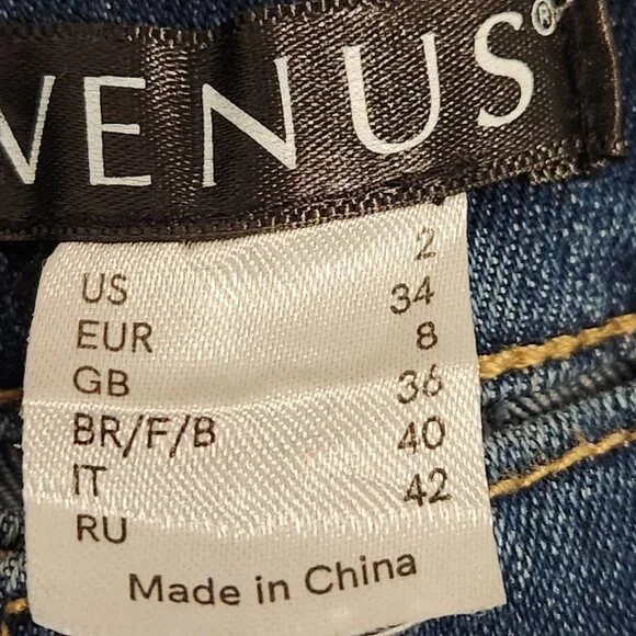 Venus Embroidered Floral Skinny Jeans - Size 2 | Stunning Statement - Picture 7 of 9